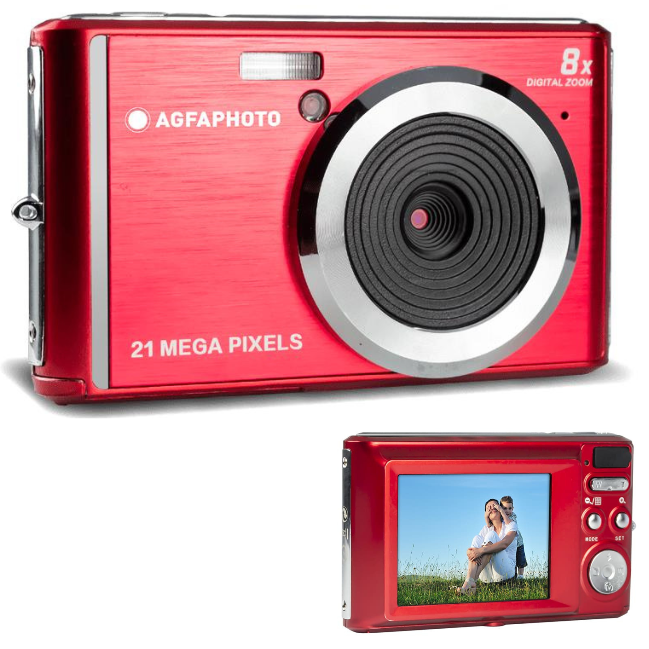 CAMARA AGFA CAMARA DC5200 RED 21MP ZOOM X8